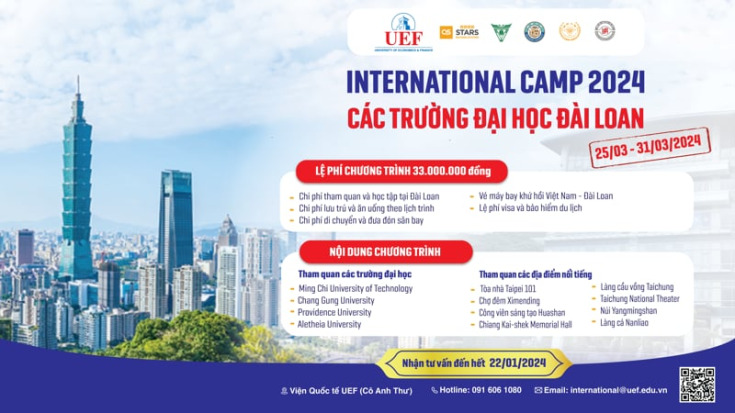 INTERNATIONAL CAMP 2024: CƠ HỘI THAM QUAN, HỌC TẬP TẠI CÁC TRƯỜNG ĐÀI LOAN 20