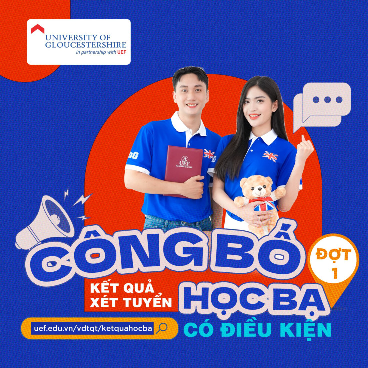 ĐẠI HỌC GLOUCESTERSHIRE VIETNAM THÔNG BÁO KẾT QUẢ XÉT TUYỂN ĐỢT 1 15