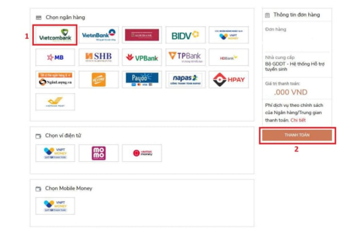 TỪ NGÀY 29/7 ĐẾN 5/8, THÍ SINH LƯU Ý THANH TOÁN LỆ PHÍ NGUYỆN VỌNG XÉT TUYỂN ĐẠI HỌC NĂM 2025 52