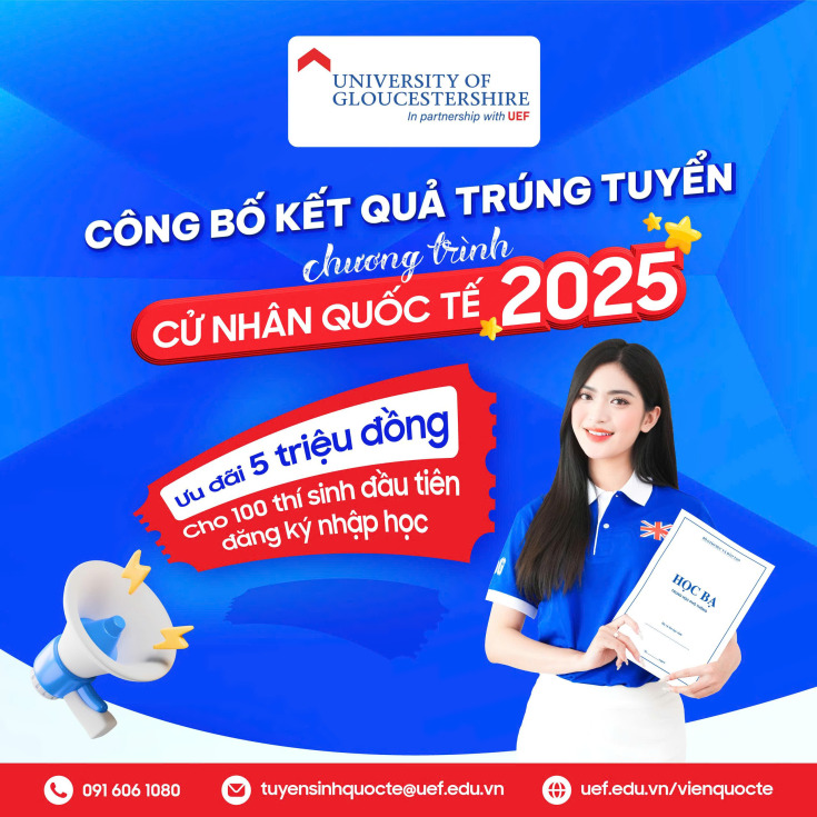 THÔNG BÁO KẾT QUẢ TRÚNG TUYỂN CHƯƠNG TRÌNH CỬ NHÂN ANH QUỐC GLOUCESTERSHIRE VIETNAM 5