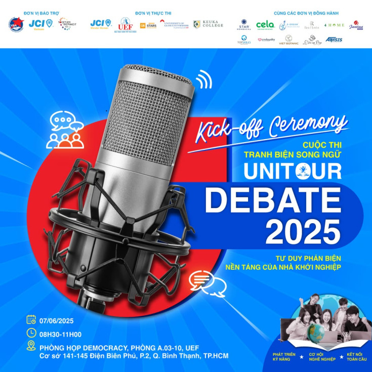 LỄ CÔNG BỐ - KICK-OFF “UNITOUR DEBATE 2025” - BƯỚC ĐẦU CỦA CUỘC ĐUA TƯ DUY VÀ LẬP LUẬN 9