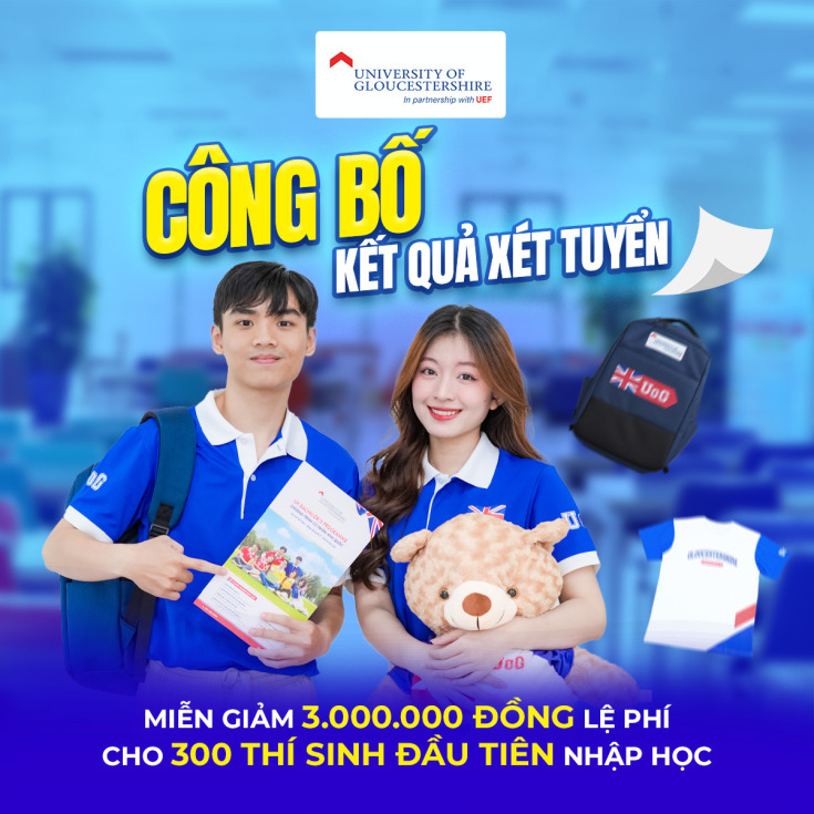 UOG VIETNAM CÔNG BỐ KẾT QUẢ XÉT TUYỂN ĐỢT 5 VÀ MỞ ĐĂNG KÝ XÉT TUYỂN ĐỢT 6 19