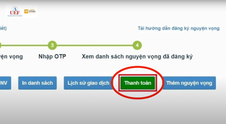 HƯỚNG DẪN ĐĂNG KÝ NGUYỆN VỌNG XÉT TUYỂN CHƯƠNG TRÌNH CỬ NHÂN ANH QUỐC NĂM 2025 170