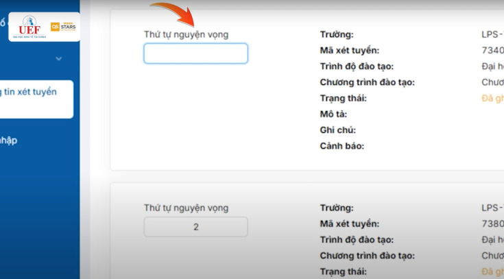 HƯỚNG DẪN ĐĂNG KÝ NGUYỆN VỌNG XÉT TUYỂN CHƯƠNG TRÌNH CỬ NHÂN ANH QUỐC NĂM 2025 144