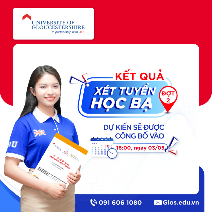 UOG VIETNAM DỰ KIẾN CÔNG BỐ KẾT QUẢ XÉT TUYỂN ĐỢT 2 CHƯƠNG TRÌNH CỬ NHÂN QUỐC TẾ VÀO NGÀY 03/05/2024 21