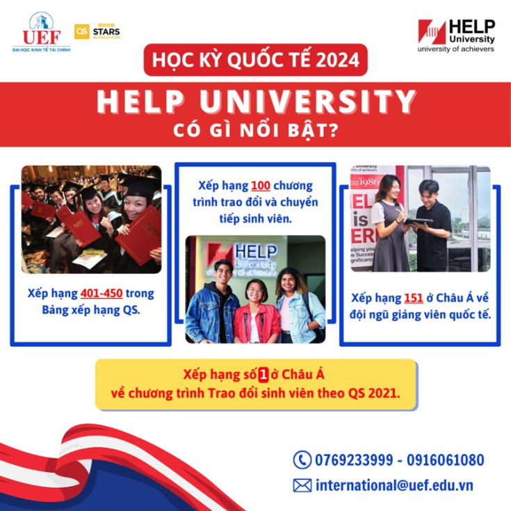 NHỮNG ĐIỂM NỔI BẬT CỦA HELP UNIVERSITY - ĐỊA ĐIỂM TỔ CHỨC HỌC KỲ QUỐC TẾ CHO UEFERS VÀO THÁNG 9 14